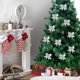 thumbnail image 2 of Decoraciones de Árbol de Navidad Decoración de Árbol de Navidad Ornamento de Arco de Algodón de Perlas Ornamentos de Árbol de Navidad, 2 of 5