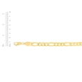 thumbnail image 4 of Floreo 10k Yellow Gold 10mm Solid Clasic Figaro Necklace, 4 of 4