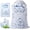 5LB, variant on 5/8/8-CUP(2 Mils Thickness)/10 LB Ice Bags with Drawstring, 50 Count Heavy-Duty Reusable Ice Cube Bags for Ice Machine, Portable Freezer Storage Keeper