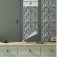 thumbnail image 5 of Ambesonne, Abstract Peel & Stick Wallpaper for Home, Mid Century Modern Pattern, 13"x36", Cadet Blue and Taupe Grey, 5 of 5