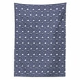 thumbnail image 2 of Winter Tablecloth, Snowy Forest Along Tree Branches Cold Weather Forest Woodland, Rectangle Satin Table Cover Accent for Dining Room and Kitchen, 52" X 70", Ceil Blue Grey and White, by Ambesonne, 2 of 2