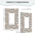 thumbnail image 5 of ZICANCN Outlet Covers Wall Plate, Halloween Decoration Light Switch Cover Decorative, Duplex Toggle Combo 1-Gang, 5 of 9
