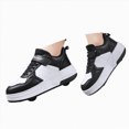 thumbnail image 3 of Xudanell Baby Boy Shoes Board Shoes with Wheels Automatic Skating Sneakers Thick Soled Toddler Boy Sneakers, 3 of 9