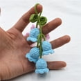 thumbnail image 4 of Car Accessories Decoration,Car Mirror Hanging Accessories,Hand Knitted Crochet Flower Decor for Women,Bellflower Hand Knitted Car Pendant,Car Charm,Suitable for Backpacks, Key Chains, Car Accessorie, 4 of 8