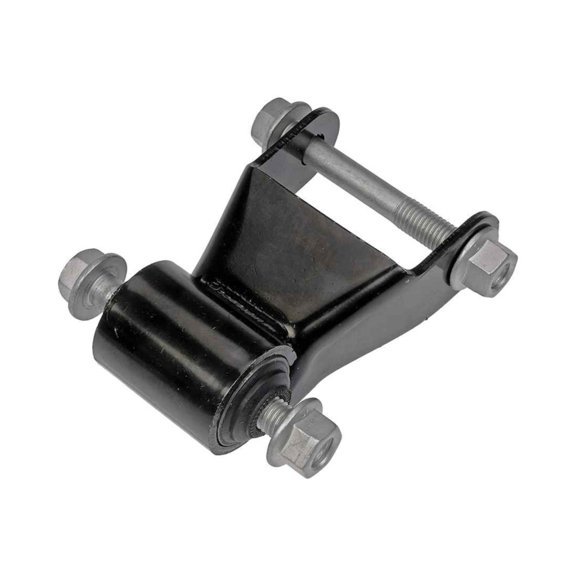 KarParts360 For Chevy Silverado 2500 HD/3500 2001-2010 Leaf Spring Shackle Set Rear | Steel | With Bushings | Replacement For 15931942