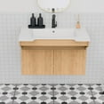 thumbnail image 7 of GGISHA Floating Bathroom Vanity with Sink,Wall-Mount Stone Resin,Wood Cabinet Ada Compliant,Modern Hand Support for Seniors, Handicap, 7 of 7