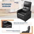 thumbnail image 4 of Garvee Electric Recliner Chair for Adult, Lazy Boy Recliner with Tall Back & Overstuffed Seat, Black, 4 of 7