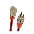 thumbnail image 1 of Xtricity Rallonge de Lumière Électrique de Mise à la Terre à 1 Prise, Longueur de 15 Mètres, pour Usage Extérieur, Rouge, 1 of 2