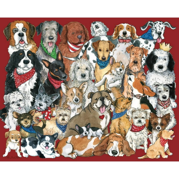 Dogs,Dogs,Dogs, a 1000piece Puzzle by Hart Puzzles