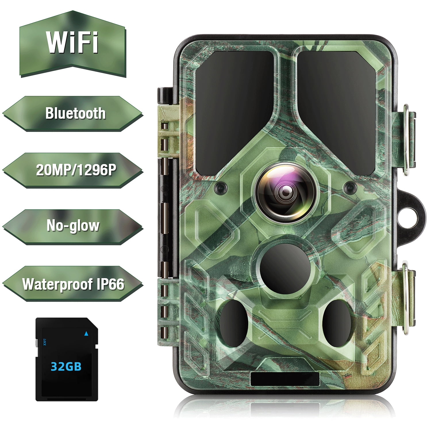 Hunting Game & Trail Cameras Campark 4K Trail Camera WIFI Connection