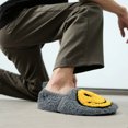 thumbnail image 5 of Smile Face Slippers for Women Men Winter Warm House Shoes Non-Slip TPR Soft Sole Slippers Home Socks Shoes, 5 of 6