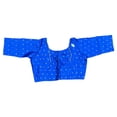 thumbnail image 3 of Blue Traditional Ready Made Blouse for Saree, Cultural Wear for Women, 027, 3 of 5