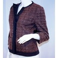 thumbnail image 2 of TAHARI COLLECTION Ophelia JACKET Snap Front BROWN Cream 4 $228 -, 2 of 2