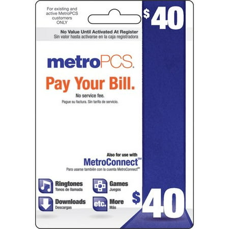 MetroPCS $40 Prepaid Payment Card