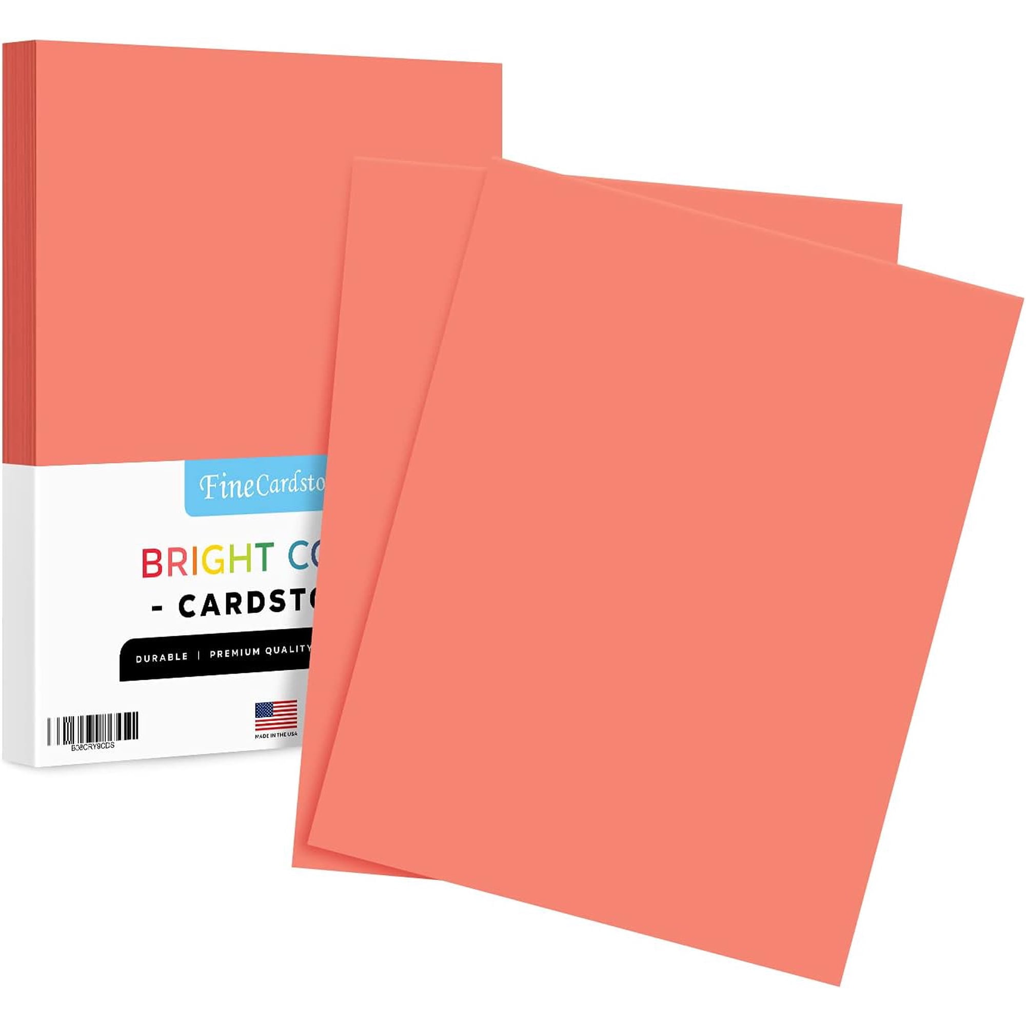 Premium Colored Card Stock Paper | 50 Sheets Pack | Superior Thick 65lb Cardstock, Perfect for School Supplies, Arts & Crafts | Acid & Lignin Free | 8.5 x 11" | Ultra Lava