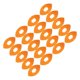 thumbnail image 2 of 20 cintas deportivas precortadas para soporte muscular, ideales para correr, tenis y deportes. naranja, 2 of 8