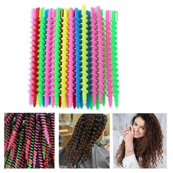 Long Spiral Hair Perm Rods for Salon Styling Curling Tools with Easy Grip Design