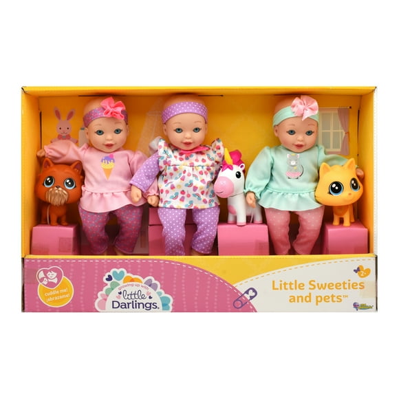 Little Sweeties Baby Doll with Pets, 8 inches