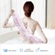 thumbnail image 2 of 2 Pcs Bath Shower Loofah Sponge,Long Stretch Back Sponge Exfoliating Back Scrubber for Shower for Women and Men-Pink+Purple, 2 of 5