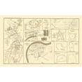 thumbnail image 3 of Bien 18x13 Black Modern Framed Museum Art Print Titled - Positions Defenses Battlefields - Bien 1895, 3 of 5