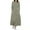 Green #1, variant on Womens Dresses, Women Solid Color Cotton Linen Dress Loose Long Sleeve Round Neck Dress Mid-Calf Dress with Pockets Leisure Red S