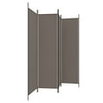 thumbnail image 2 of vidaXL 4-Panel Room Divider Anthracite 698x180 cm Fabric, 2 of 5