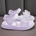 thumbnail image 4 of Ediodpoh Children's Open Toed Sandals for Summer 2025 New Cute Rhinestone Beach Shoes for Girls Small Medium and Large Children Student Sandals Girls Sandals Purple 28, 4 of 6