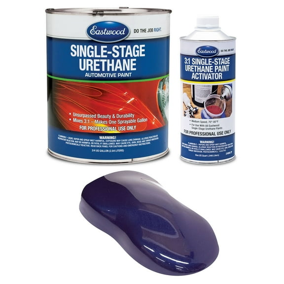 Eastwood 3:1 Royal Blue Single Stage Automotive Spray Paint 1 Sprayable Gallon Kit