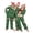 Christmas Green, variant on Ekouaer Christmas Family Matching Pajamas Long Sleeve Button Down Pj Set Festival Party Sleepwear