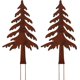 thumbnail image 1 of Arbres pour Pot de Fleurs - Dcoration de Jardin en mtal - Patine Rouille Naturelle, 1 of 5