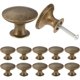 thumbnail image 1 of Paquete de 24 pomos de latón antiguo elegantes vintage para muebles de cocina, puerta redonda de 30 mm, 1 of 5