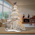 thumbnail image 2 of 16" Lighted Tree Snowman Scene, 2 of 3