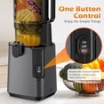 thumbnail image 5 of Juicer Machines with 5.8" Large Feed Chute, Cold Press Juicer for Whole Vegetables and Fruits 400W, Slow Masticating juicer Easy to Clean Juice Extractor Machine High Juice Yield, 5 of 6