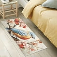 thumbnail image 4 of Bird Branches Flowers Bathroom Rug Non Slip Bathroom Mats Entry Door Soft Carpets for Kitchen Bedroom Living Room 39x20 inch, 4 of 7