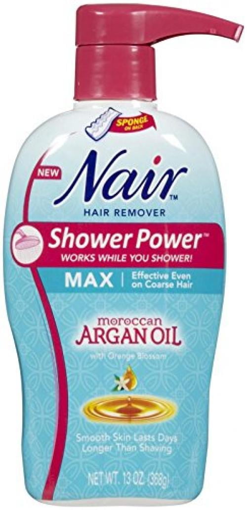Nair Shower Power Max with Moroccan Argan Oil, 13 oz