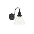 thumbnail image 4 of Living District Histoire Midcentury Modern Black Metal Wall Sconce 1 Light E26, 4 of 4