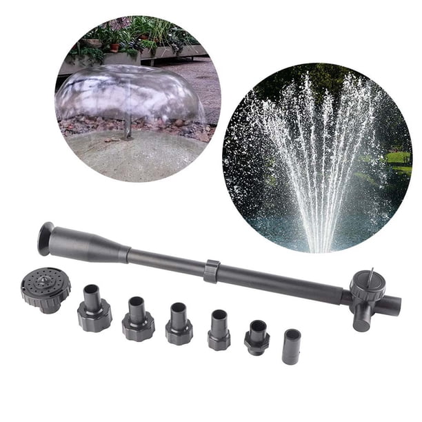 Boquilla de fuente para bomba de estanque, kit de boquilla de fuente para peceras de acuario multifunción, accesorio para acuario, diseño fácil de usar