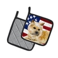 thumbnail image 2 of Caroline's Treasures Cairn Terrier Patriotic Pair of Pot Holders, 2 of 3