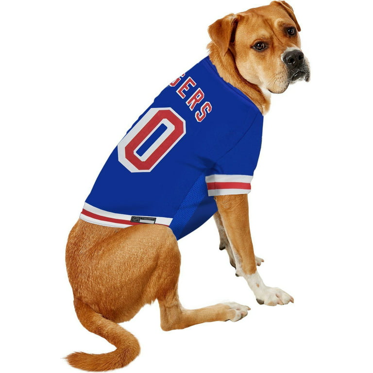New York Rangers Premium Pet Dog Hockey Jersey w/ Name Tag XS