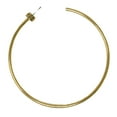 thumbnail image 3 of Michael Kors Brass Large Hoop Earrings for Women, Color: Gold (Model: MKJ4161710), 3 of 5