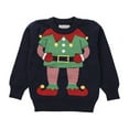 thumbnail image 1 of Suéter Para Niños, Bebés, Niñas, Niños, Navidad, Papá Noel, Suéter De Punto, Suéter, Tops, Azul Oscuro Odeerbi LM103-3072, 1 of 6