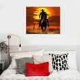 thumbnail image 5 of PIKWEEK Western Cowboys Print, Vintage Cowboy Decor, Cowboy Western Wall Decor for Bedroom, Western Pictures Cowboy Art Prints, Rustic Rodeo Wall Art, Cowgirl Room Decor for Home,Nature,Wall, 5 of 5
