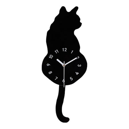 WLPZXP Tail Swing Wall Clock room and Decor Watch 170x430mm