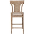 thumbnail image 2 of Linon Pacey Wood Upholstered Counter Stool Woven Rattan Seat Back in Greywash, 2 of 13