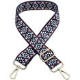 thumbnail image 1 of HUGFEGWE Adjustable Length Handbag Purse Strap Guitar Style Multicolor Canvas Replacement Strap Crossbody Strap CJB91-2224, 1 of 7