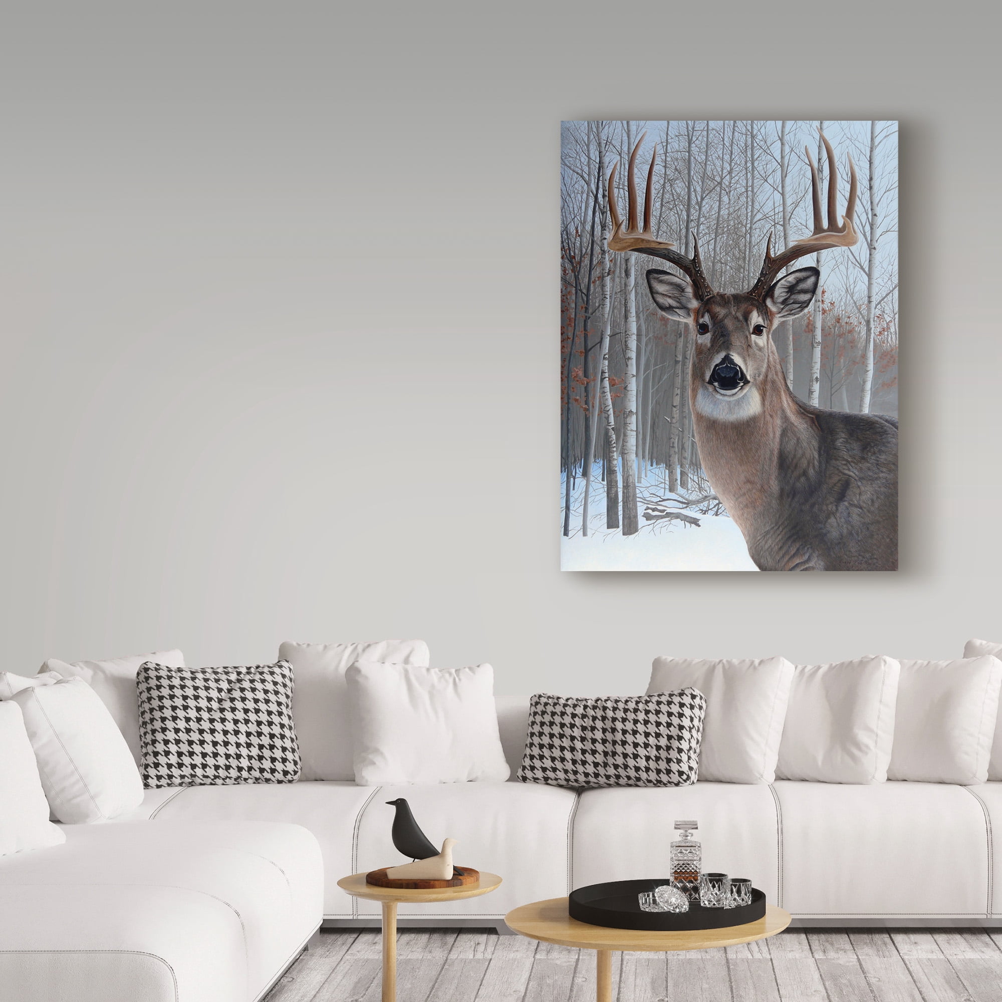 Trademark Fine Art 'Deer' Canvas Art by Rusty Frentner