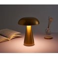 thumbnail image 5 of Lámpara de mesa LED con forma de seta, iluminación táctil recargable de tres tonos para cafetería, bar, restaurante, sala de estar, dormitorio, estudio, decoración, 1 Uds., 5 of 5