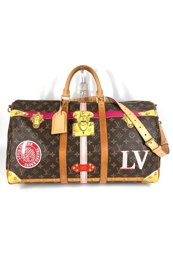 Pre-Owned LOUIS VUITTON Monogram Summer Trunk M43613 Keepall Bandouliere 50, 2-Way... (Fair)