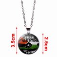 thumbnail image 3 of Collar con la bandera de Palestina, colgante con bandera palestina a la moda, regalo étnico de viaje elegante, 3 of 9