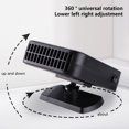 thumbnail image 3 of Vggrvlo Car Heater Portable 12V Car Heaters & Defroster 200W Fast Heating & Cooling Fan 2 in 1 Heating & Cooling Fast Heating Defrost Defogger with 360° Rotary Car Heaters for Vehicle,Car,RV,SUV, 3 of 9